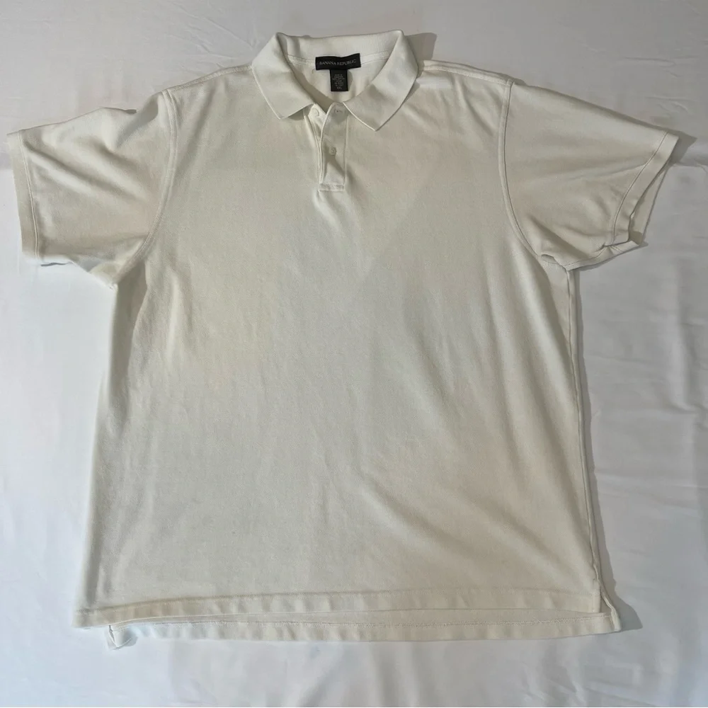 BANANA REPUBLIC MENS SHIRT , size XXL , white good condition, preowned